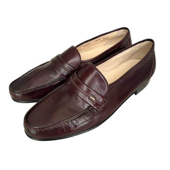 Bally Other - 🆕 Bally Men’s Loafers Burgundy Italian Leather